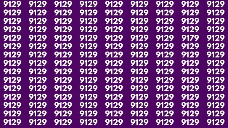 Brain Test: If you have Eagle Eyes Find the Number 9176 among 9129 in 15 Secs