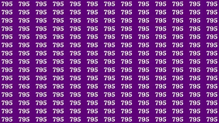 Optical Illusion Brain Test: If you have Eagle Eyes Find the Number 765 in 15 Secs