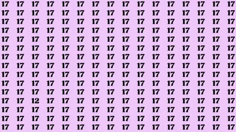 Optical Illusion Brain Challenge: If you have Hawk Eyes Find the Number 12 in 8 Secs