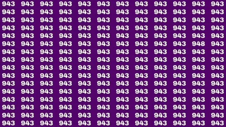 Optical Illusion Brain Test: If you have Sharp Eyes Find the number 948 in 20 Secs