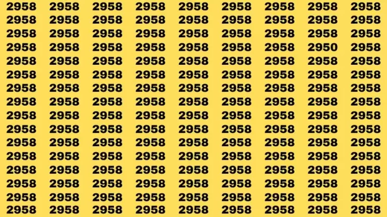 Observation Skill Test: If you have Sharp Eyes Find the Number 2950 in 15 Secs