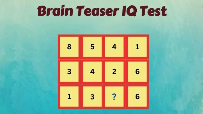 Brain Teaser IQ Test: Find the Missing Number in this Maths Puzzle