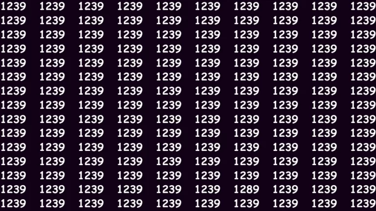 Optical Illusion Brain Challenge: If you have Hawk Eyes Find the Number 1298 in 15 Secs