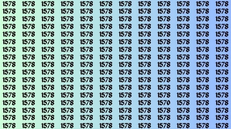 Optical Illusion Brain Challenge: If you have Hawk Eyes Find the Number 1570 in 15 Secs