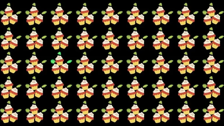 Optical Illusion Brain Test: If you have Eagle Eyes find the Odd Cupcake in 15 Seconds