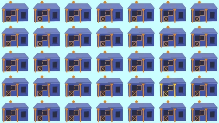 Optical Illusion Brain Test: If you have Eagle Eyes find the Odd House in 15 Seconds