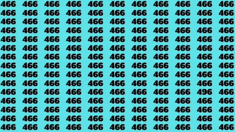 Optical Illusion Brain Test: If you have Eagle Eyes Find the number 496 in 15 Secs