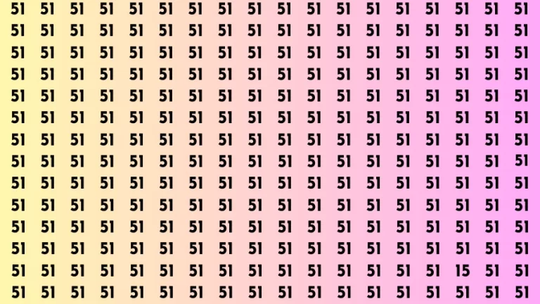 Observation Brain Challenge: If you have Eagle Eyes Find the number 15 in 12 Secs