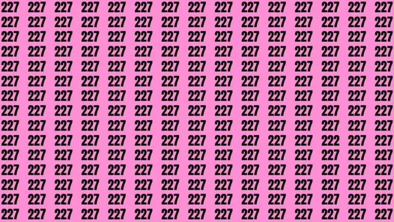 Optical Illusion Brain Challenge: If you have Hawk Eyes Find the Number 222 in 15 Secs