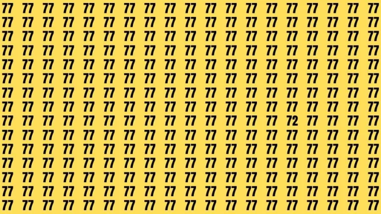 Optical Illusion Brain Challenge: If you have Hawk Eyes Find the Number 72 in 15 Secs