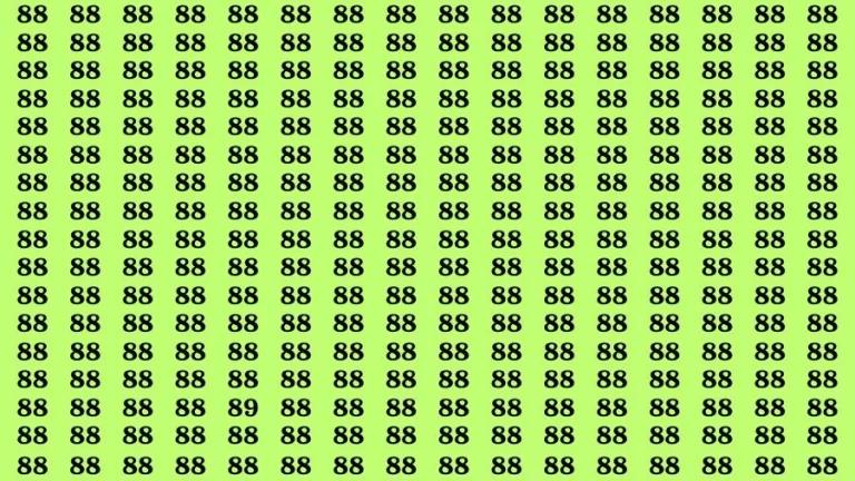 Optical Illusion Brain Challenge: If you have Hawk Eyes Find the Number 89 in 15 Secs