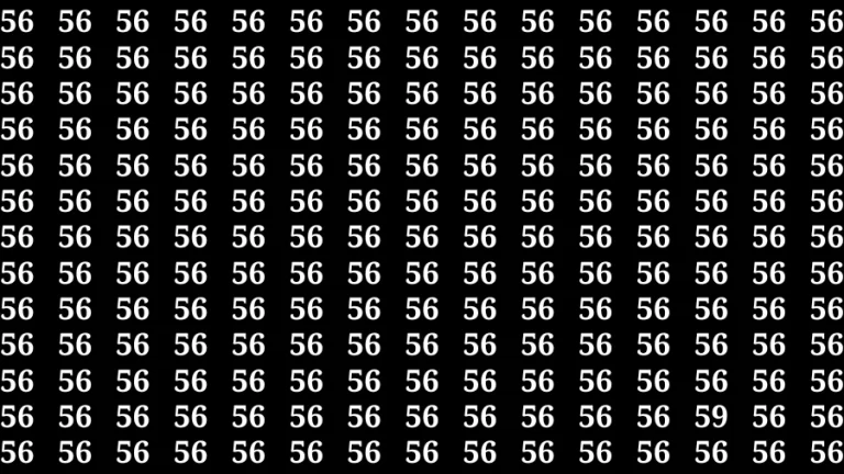 Observation Find it Out: If you have Sharp Eyes Find the number 59 in 20 Secs