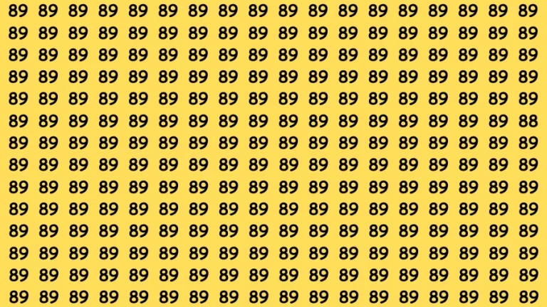 Brain Test: If you have Eagle Eyes Find the Number 88 in 15 Secs