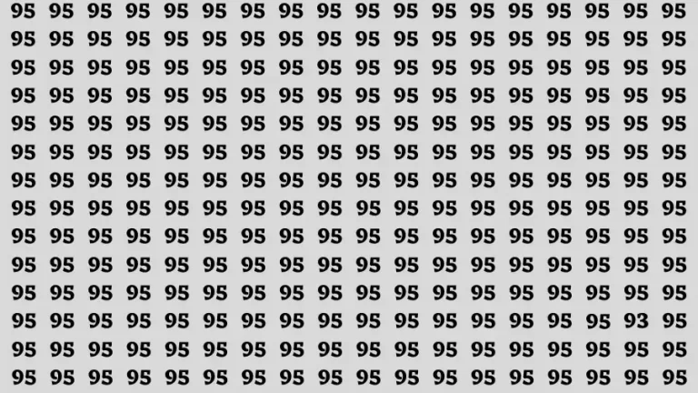 Observation Find it Out: If you have Eagle Eyes Find the number 93 in 12 Secs