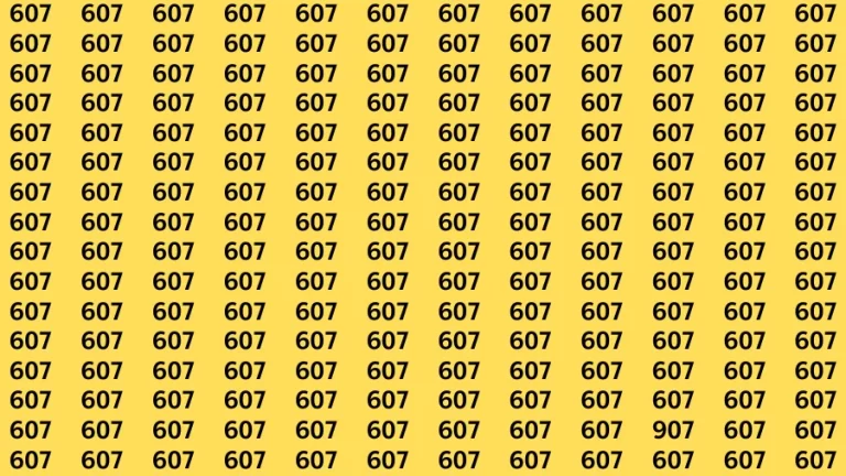 Brain Test: If you have Eagle Eyes Find the Number 907 in 15 Secs