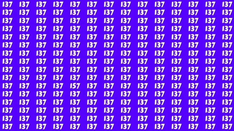 Optical Illusion Brain Challenge: If you have 50/50 Vision Find the number 157 in 18 Secs