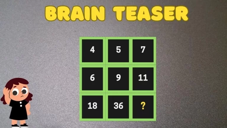 Brain Teaser: If you have High IQ Find the Missing Number in this Math Puzzle in 20 Seconds