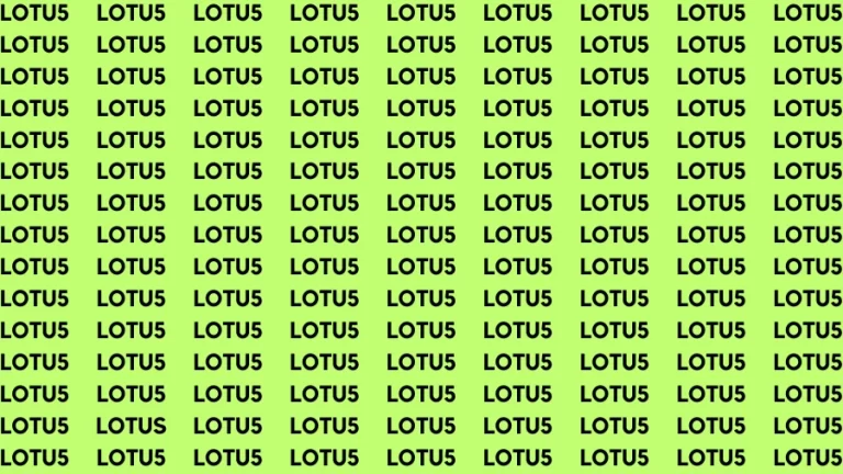 Observation Brain Challenge: If you have Hawk Eyes Find the word Lotus in 18 Secs