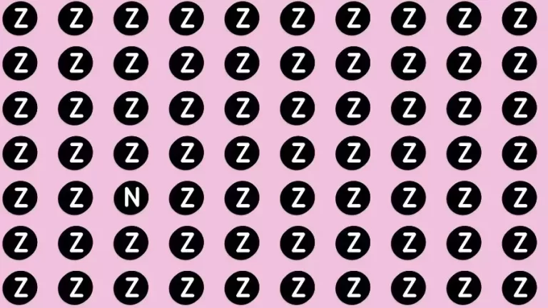 Brain Test: If you have Eagle Eyes Find the letter N among Z in 15 Secs