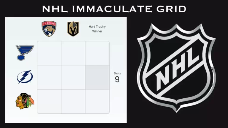 NHL Immaculate Grid July 09 2023 Answers: Meaning, Rules, and Trivia Explained