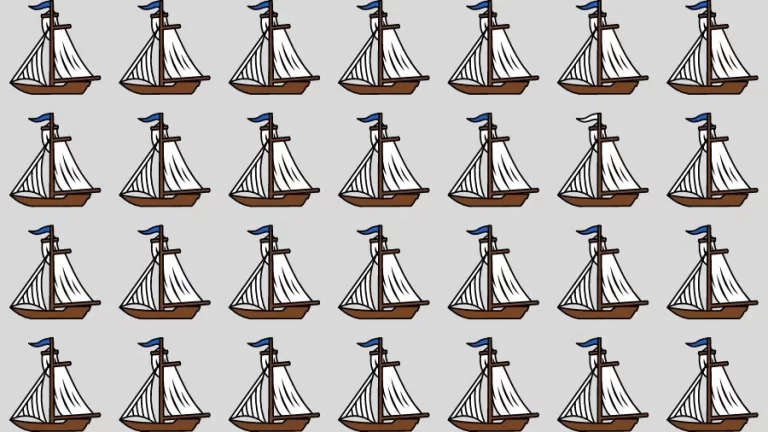 Observation Skill Test: Can you find the Odd Boat in 10 Seconds?