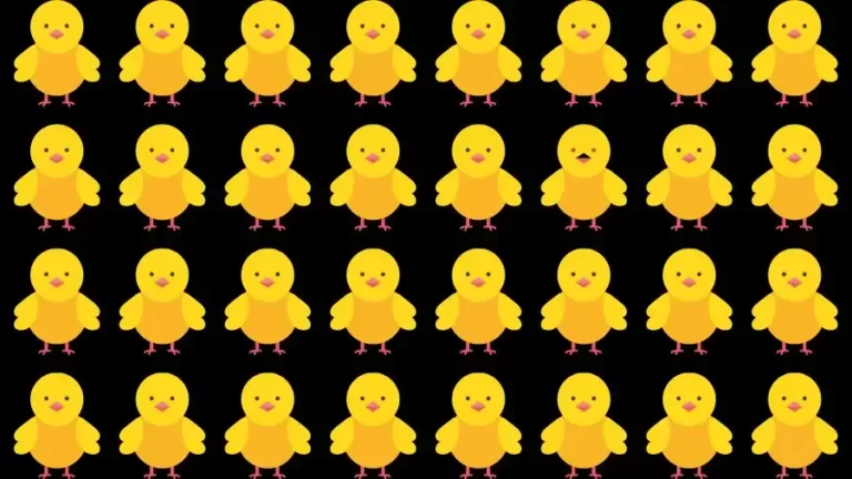 Observation Skills Test: Can you find the Odd chick in 10 Seconds?