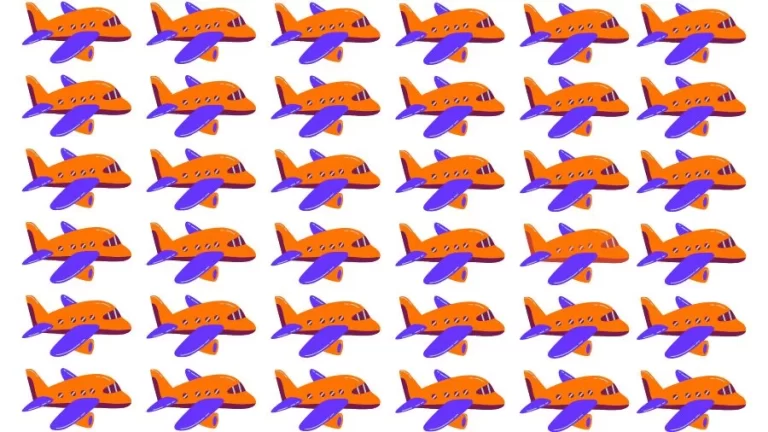 Optical Illusion Brain Challenge: Can you find the Odd Airplane in 12 Seconds?