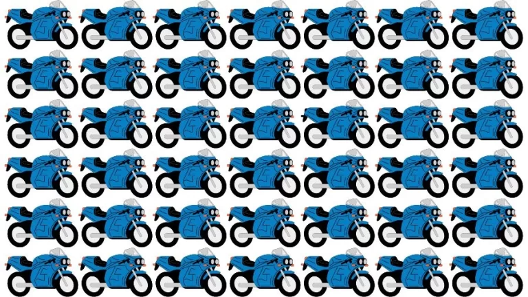 Optical Illusion Brain Challenge: Can you find the Odd Bike in 12 Seconds?