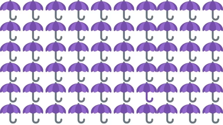 Optical Illusion Brain Challenge: Can you find the Odd Umbrella in 12 Seconds?