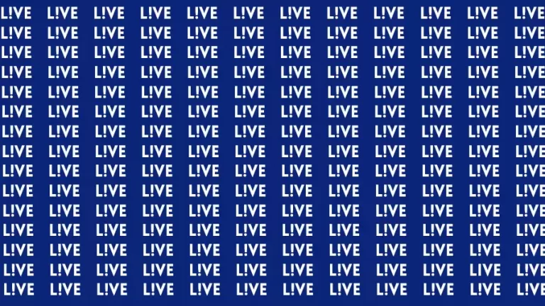 Visual Test: If you have Hawk Eyes Find the Word Live in 15 Secs