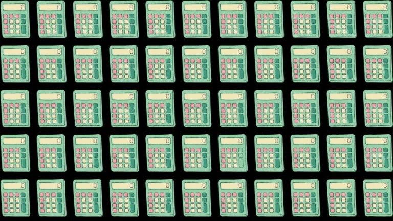 Optical Illusion Brain Challenge: If you have Eagle Eyes find the Odd Calculator in 15 Seconds