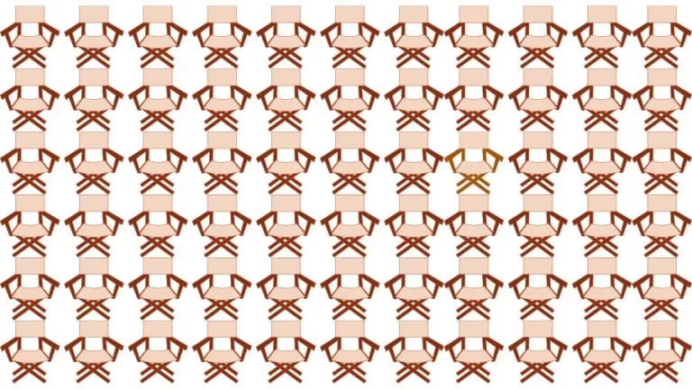 Optical Illusion Visual Test: If you have Eagle Eyes find the Odd Chair in 18 Seconds