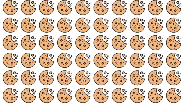 Optical Illusion Visual Test: If you have Eagle Eyes find the Odd Cookie in 18 Seconds