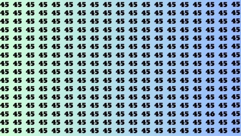 Optical Illusion Eye Test: If you have Eagle Eyes Find the Number 46 in 18 Secs