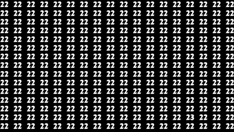 Optical Illusion Eye Test: If you have Hawk Eyes Find the Number 23 in 13 Secs