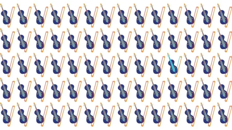 Optical Illusion Visual Test: If you have Eagle Eyes find the Odd Guitar in 18 Seconds