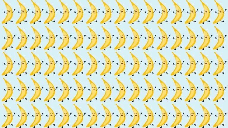 Optical Illusion Visual Test: If you have Eagle Eyes find the Odd Banana in 18 Seconds