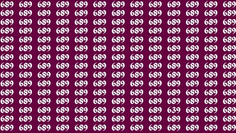 Optical Illusion Visual Test: If you have Sharp Eyes Find the Number 639 in 16 Secs