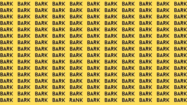 Observation Brain Challenge: If you have Hawk Eyes Find the word Rank in 18 Secs