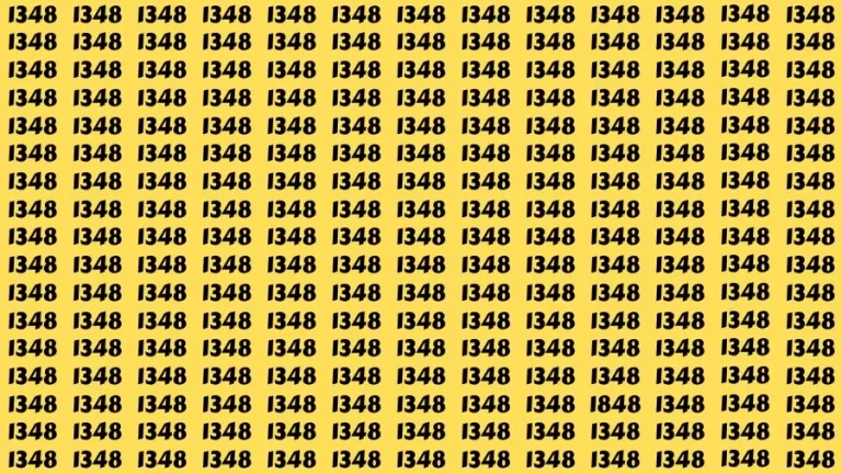 Optical Illusion Brain Challenge: If you have Sharp Eyes Find the Number 1848 among 1348 in 15 Secs