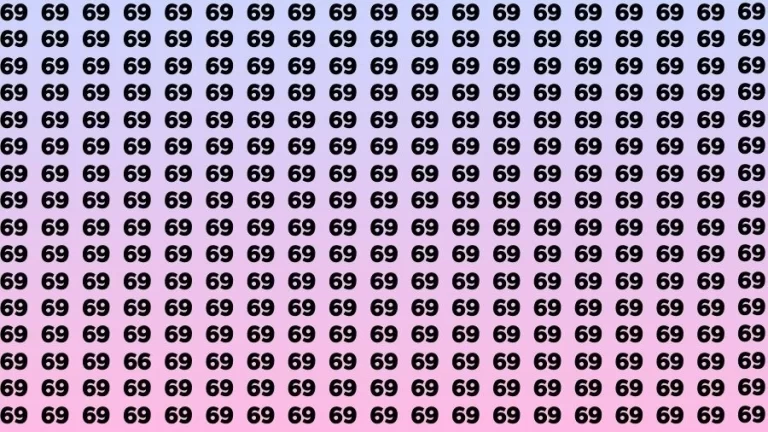 Optical Illusion Visual Test: If you have Sharp Eyes Find the Number 66 in 16 Secs