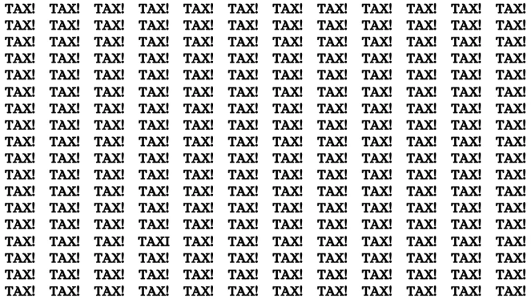 Test Visual Acuity: If you have Hawk Eyes Find the Word Taxi in 15 Secs