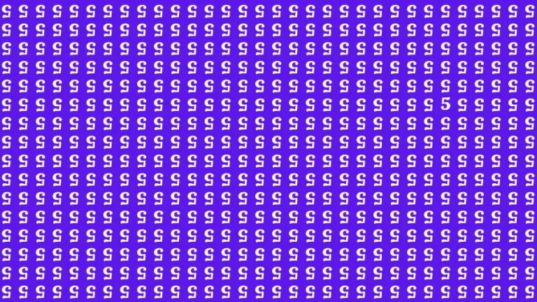 Optical Illusion Eye Test: If you have Hawk Eyes Find the Number 5 in 13 Secs