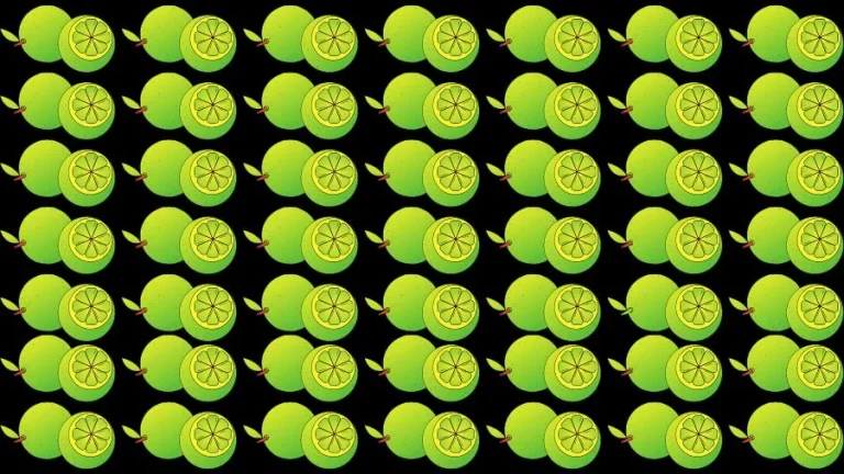 Optical Illusion Brain Challenge: If you have Eagle Eyes find the Odd Lime in 15 Seconds