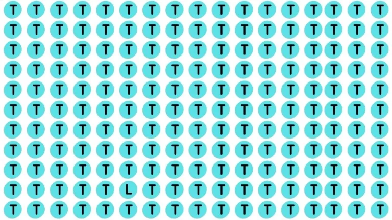 Observation Find it Out: If you have Hawk Eyes Find the Letter L among T in 15 Secs