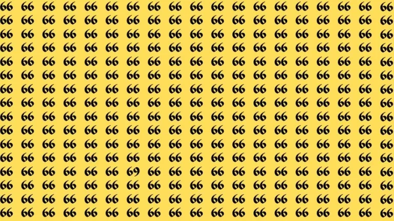 Optical Illusion Visual Test: If you have Sharp Eyes Find the Number 69 in 16 Secs