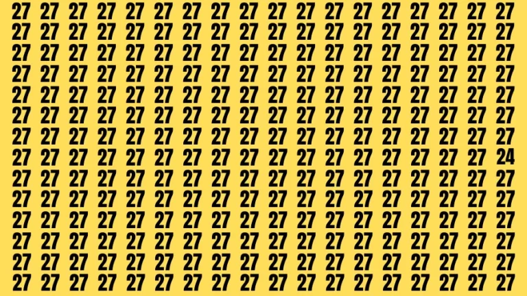 Observation Find it Out: If you have Sharp Eyes Find the Number 24 in 20 Secs