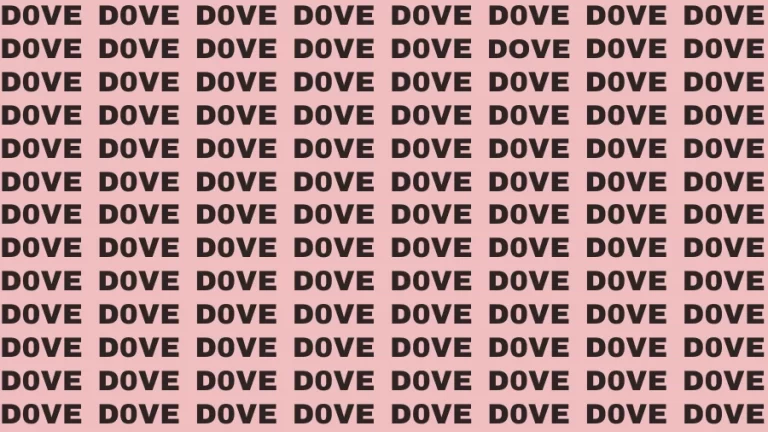 Visual Test: If you have Hawk Eyes Find the Word Dove in 15 Secs