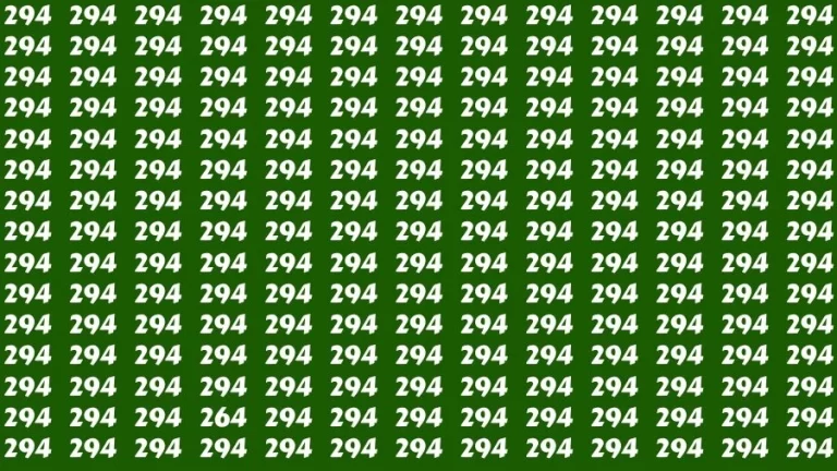 Optical Illusion Eye Test: If you have Hawk Eyes Find the Number 264 in 13 Secs