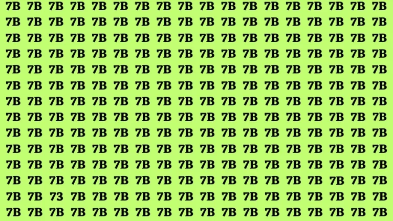 Visual Test: If you have 50/50 Vision Find the Number 73 in 15 Secs